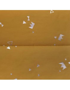 Padded Silver Print Mustard - Katia Fabrics
